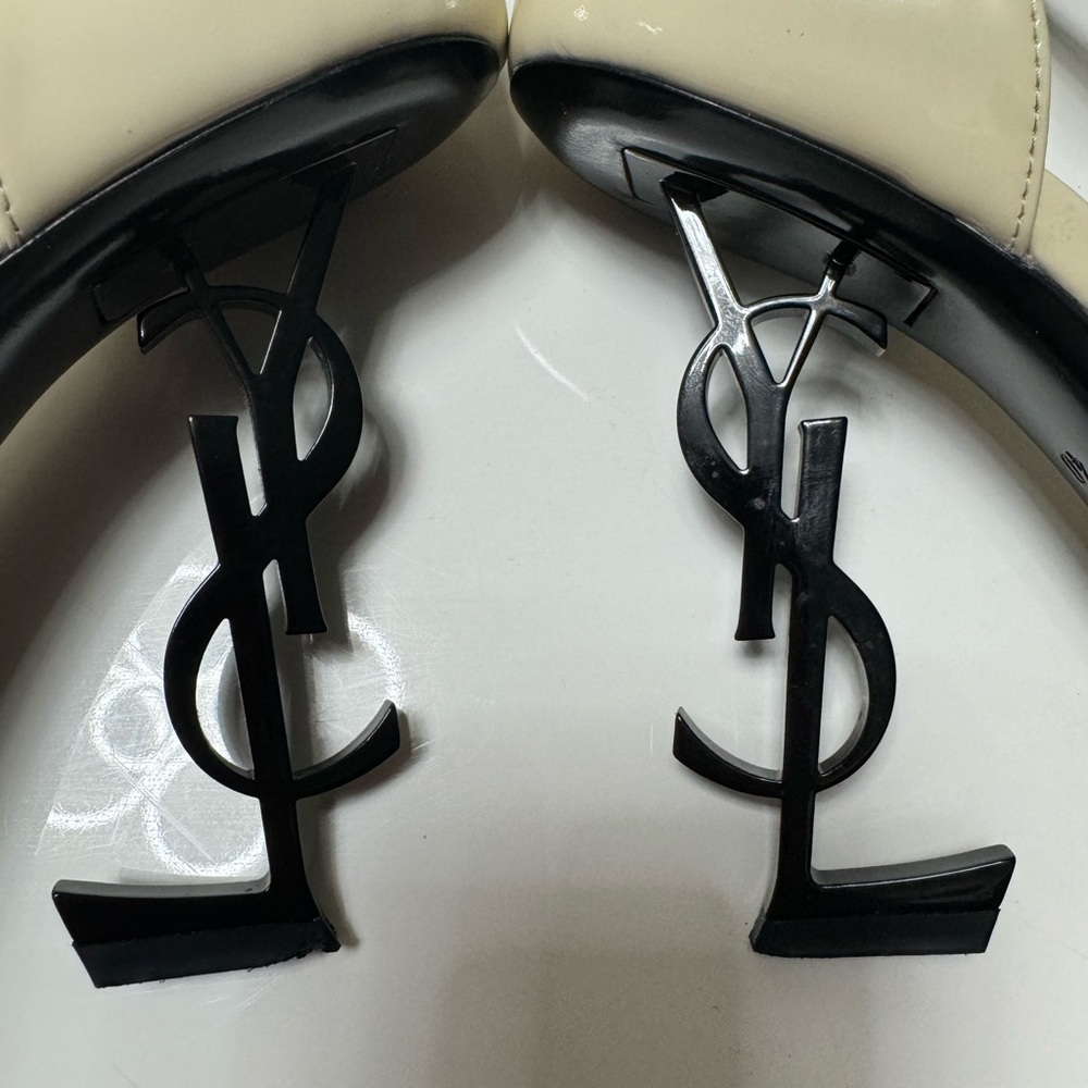 Opyum YSL Logo-Heel Sandals with Black
Hardware - Picture 10 of 12